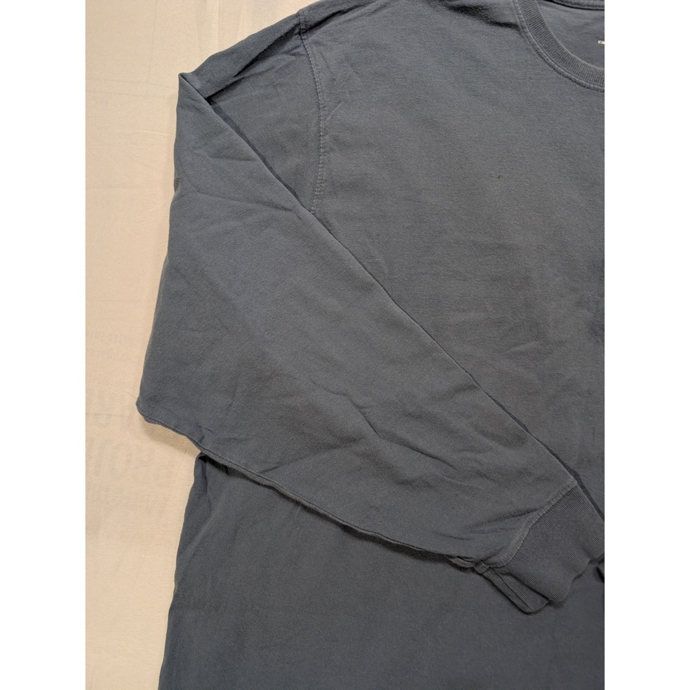 Carhartt Mens 2XL Tall Long Sleeve Pocket T-Shirt Blue Original Fit K126 - Picture 3 of 13